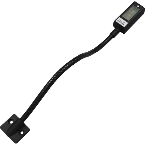 Maplight &agrave; DEL en col de cygne, 1 W, DEL, Col 12", Noir Les Fournitures Industrielles Méga