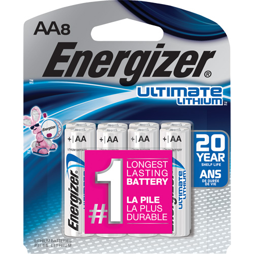 Batteries au lithium Ultimate, AA, 1,5 V Les Fournitures Industrielles Méga