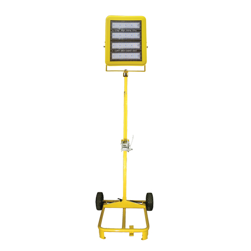 Chariot d'&eacute;clairage &agrave; t&ecirc;te unique avec treuil, DEL, 200 W, 30000 lumens, Boîtier en Aluminium Les Fournitures Industrielles Méga