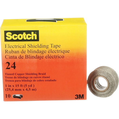 Ruban isolant de blindage Scotch, 25,4 mm (1") x 4,6 m (15'), Noir, 16 mils Les Fournitures Industrielles Méga