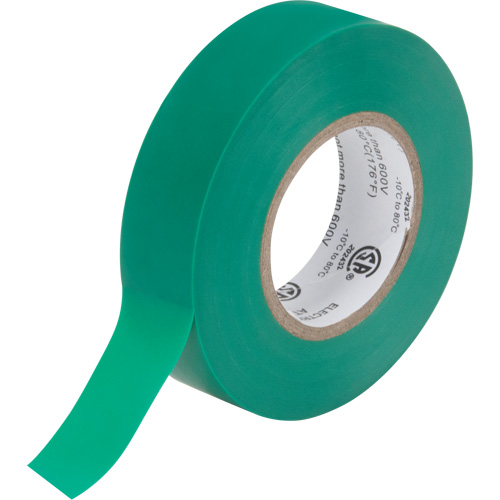 Ruban isolant, 19 mm (3/4") x 18 m (60'), Vert, 7 mils Les Fournitures Industrielles Méga