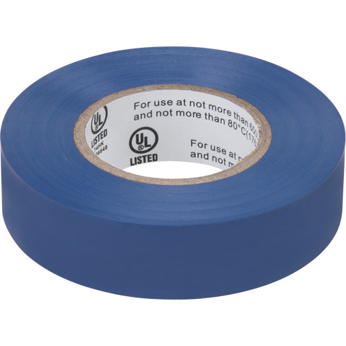 Ruban isolant, 19 mm (3/4") x 18 m (60'), Bleu, 7 mils Les Fournitures Industrielles Méga