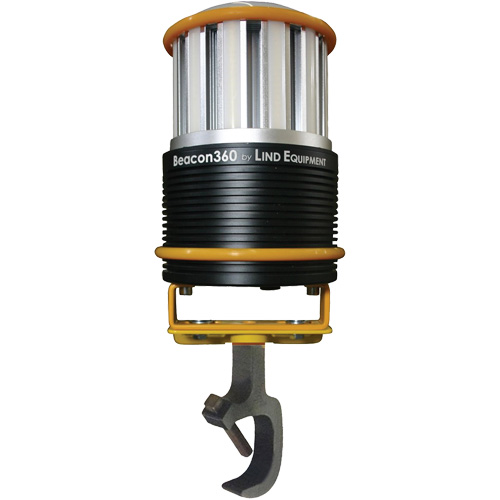 Lampe de travail portative Beacon360 GO avec support &agrave; pince, DEL, 45 W, 6000 lumens, Boîtier en Aluminium Les Fournitures Industrielles Méga