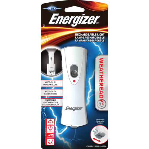 Lampe de poche Weatheready, DEL, 40 lumens, Piles Rechargeable Les Fournitures Industrielles Méga
