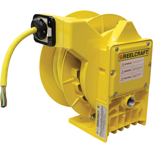 NM400 Heavy Duty Power Cord Reel, 50', SOW, 12 Gauge, 18 A Les Fournitures Industrielles Méga