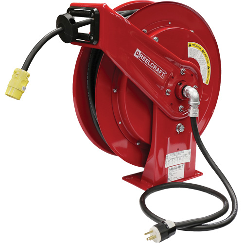 70000 Power Cord Reel, 100', SEOOW, 12 Gauge, 15 A Les Fournitures Industrielles Méga