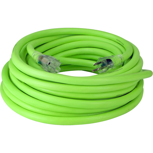 Flexzilla&reg; Pro Industrial Extension Cord, All-Weather, SJTW, 10/3 AWG, 15 A, 50' Les Fournitures Industrielles Méga