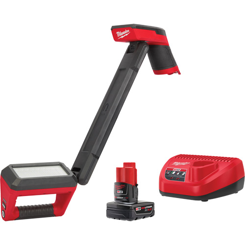 Ensemble d'&eacute;clairage pour soubassement de carrosserie M12, Magn&eacute;tique, Rechargeable, 1200 lumens Les Fournitures Industrielles Méga