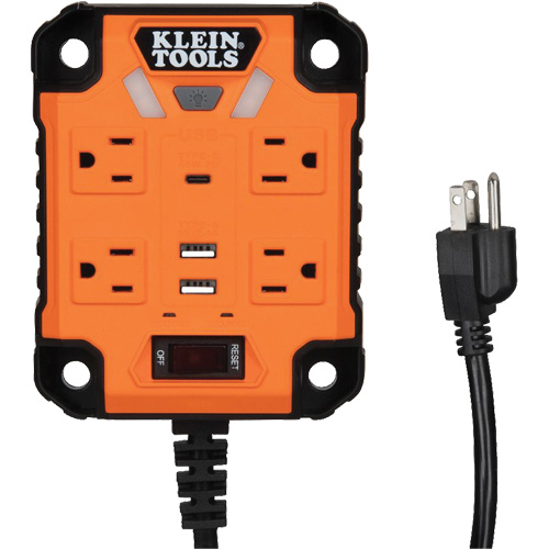 Powerbox 1 Magnetic Power Strip, 4 Outlet(s), 5', 120 V Les Fournitures Industrielles Méga