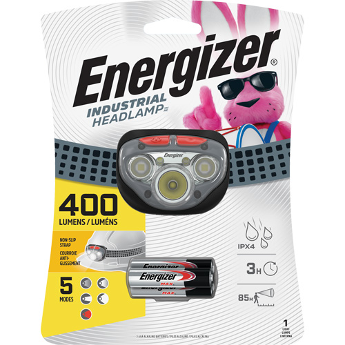 Lampe frontale avec mise au point Vision HD+, DEL, 400 lumens, 3 hres de fonctionnement, piles AAA Les Fournitures Industrielles Méga