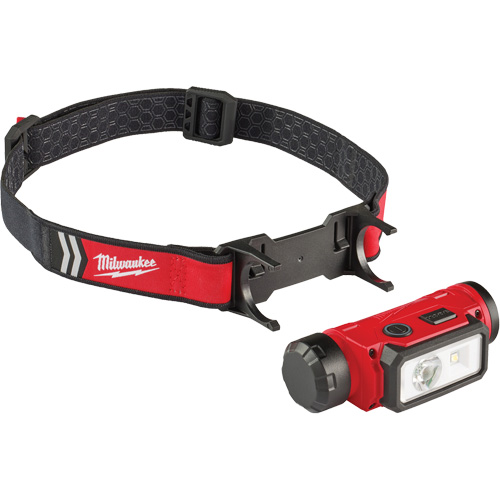REDLITHIUM USB Hardhat Headlamp, LED, 600 Lumens, 5 Hrs. Run Time, Rechargeable Batteries Les Fournitures Industrielles Méga
