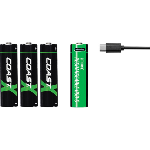 Batteries AA rechargeables Zithion Les Fournitures Industrielles Méga