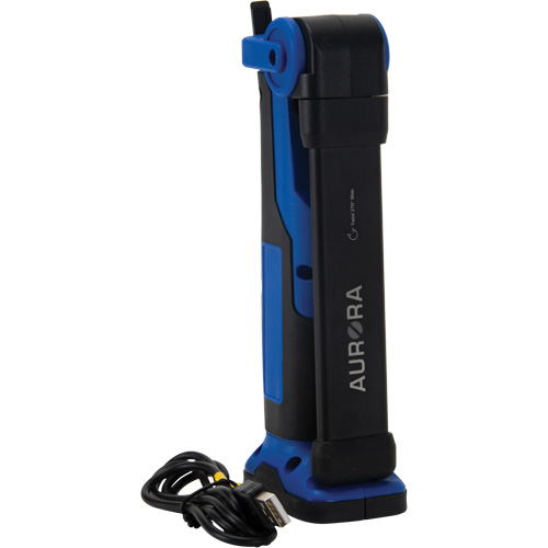 Baladeuse pliante/torsad&eacute;e, Magn&eacute;tique, Rechargeable, 350 lumens Les Fournitures Industrielles Méga