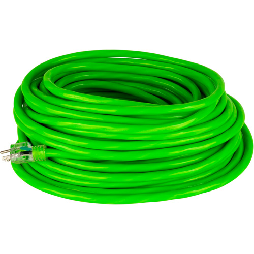 Industrial Extension Cord, All-Weather, SJTW, 10/3 AWG, 15 A, 50' Les Fournitures Industrielles Méga