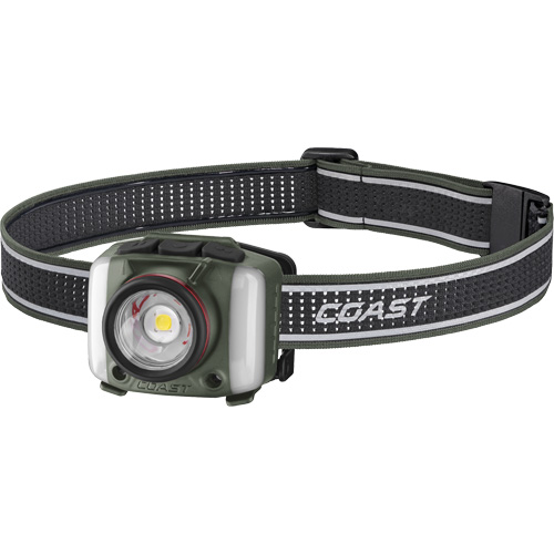 Lampe frontale FL97R &agrave; trois couleurs avec syst&egrave;me Twist Focus et commande vocale, DEL, 830 lumens, 2 hres de fonctionnement, piles Rechargeable Les Fournitures Industrielles Méga