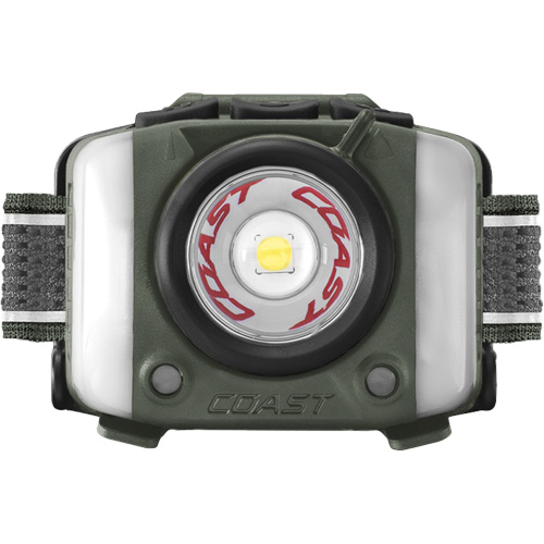 Lampe frontale FL97R &agrave; trois couleurs avec syst&egrave;me Twist Focus et commande vocale, DEL, 830 lumens, 2 hres de fonctionnement, piles Rechargeable Les Fournitures Industrielles Méga