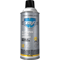 Lubrifiant &agrave; la silicone tout usage LU206, Canette a&eacute;rosol Les Fournitures Industrielles Méga