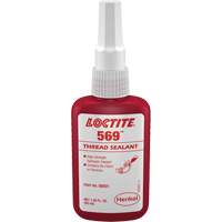 569 Hydraulic Thread Sealant, Bottle, 50 ml, -54° C - 149° C/-65° F - 300° F Les Fournitures Industrielles Méga