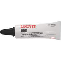 Compos&eacute; de retenue pour r&eacute;paration ajust&eacute; &agrave; la presse Quick Metal 660, 6 ml, Tube, Argent Les Fournitures Industrielles Méga