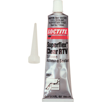 Scellant adh&eacute;sif &agrave; la silicone Superflex RTV, Tube, Transparent Les Fournitures Industrielles Méga