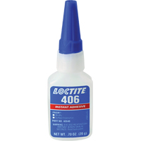 Prism 406 Instant Adhesive, Clear, Bottle, 0.7 fl. oz. Les Fournitures Industrielles Méga