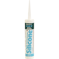 Scellant de silicone pour salle de bain et cuisine NuFlex 302 , 300 ml, Cartouche, Transparent Les Fournitures Industrielles Méga
