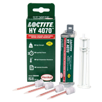 Adh&eacute;sif hybride pour r&eacute;parations structurales HY 4070, Deux composants, Cartouche double, 11 g, Blanc cass&eacute; Les Fournitures Industrielles Méga