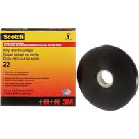 Ruban isolant en vinyle Scotch, 19 mm (3/4") x 33 m (108'), Noir, 10 mils Les Fournitures Industrielles Méga