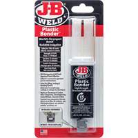Plastic Bonder Adhesive, 25 ml, Syringe, Two-Part, Black Les Fournitures Industrielles Méga