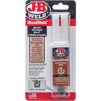 WoodWeld Adhesive, 25 ml, Syringe, Two-Part, Tan Les Fournitures Industrielles Méga