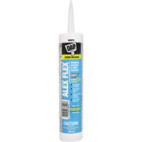 Scellant de silicone, acrylique et latex de qualit&eacute; sup&eacute;rieure pour moulures et garnitures Alex Flex, 300 ml, Cartouche, Blanc Les Fournitures Industrielles Méga