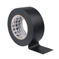 Rubans adh&eacute;sifs en vinyle 3903, 1245 mm (49") la x 46 m (151') lo, 6,5 mils, Noir Les Fournitures Industrielles Méga