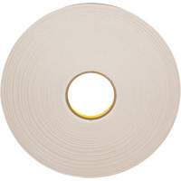 Ruban double face en mousse, 66 m (216') lo x 12,7 mm (1/2") la, 31 mils, Poly&eacute;thyl&egrave;ne Les Fournitures Industrielles Méga