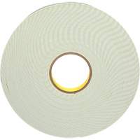 Ruban de mousse avec rev&ecirc;tement deux c&ocirc;t&eacute;s, Ruban double face en mousse, 33 m (108') lo x 25,4 mm (1") la, 62 mils, Ur&eacute;thane Les Fournitures Industrielles Méga