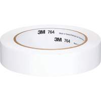 764 General-Purpose Vinyl Tape, 25.4 mm (1") W x 32.9 m (108') L, 5 mils, White Les Fournitures Industrielles Méga