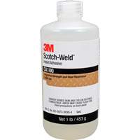 Adh&eacute;sif instantan&eacute; CA100 Scotch-Weld, Blanc cass&eacute;, Bouteille, 1 lb Les Fournitures Industrielles Méga