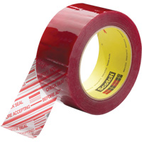 Ruban d'emballage avec message de s&eacute;curit&eacute; Scotch 3779, Adh&eacute;sif Acrylique, 1,8 mils, 48 mm (2") x 914 m (2998') Les Fournitures Industrielles Méga