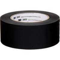 3903 Vinyl Duct Tape, 48 mm (2") W x 45 m (148') L, 6.5 mils, Black Les Fournitures Industrielles Méga