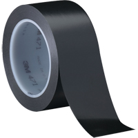 Ruban en vinyle 471, 12 mm (1/2") la x 32,9 m (108') lo, 5,3 mils, Noir Les Fournitures Industrielles Méga