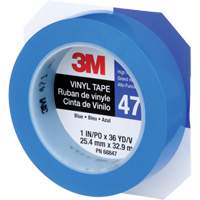 471 Vinyl Tape, 25.4 mm (1") W x 32.9 m (108') L, 5.3 mils, Blue Les Fournitures Industrielles Méga