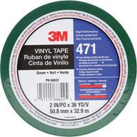471 Vinyl Tape, 50.8 mm (2") W x 32.9 m (108') L, 5.2 mils, Green Les Fournitures Industrielles Méga