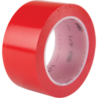 471 Vinyl Tape, 50.8 mm (2") W x 32.9 m (108') L, 5.3 mils, Red Les Fournitures Industrielles Méga