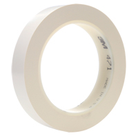 471 Vinyl Tape, 25.4 mm (1") W x 32.9 m (108') L, 5.3 mils, White Les Fournitures Industrielles Méga