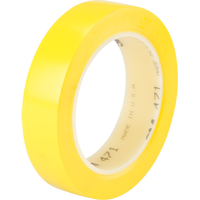 471 Vinyl Tape, 25.4 mm (1") W x 32.9 m (108') L, 5.3 mils, Yellow Les Fournitures Industrielles Méga
