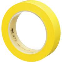 Ruban en vinyle 471, 25,4 mm (1") la x 32,9 m (108') lo, 5,3 mils, Jaune Les Fournitures Industrielles Méga