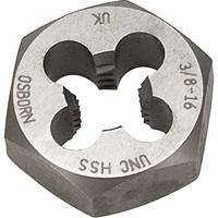 &eacute;crou-fili&egrave;re hexagonal, dia. 7/10", Filet de 1/4"-28, Acier rapide Les Fournitures Industrielles Méga