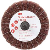 Disque combin&eacute; Scotch-Brite, 2-1/2" dia., Grain 120, Oxyde d'aluminium Les Fournitures Industrielles Méga