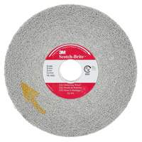 Meule d'&eacute;barbage EXL Scotch-Brite, 6" x 1", Arbre de 1"-8, 1, Oxyde d'aluminium Les Fournitures Industrielles Méga