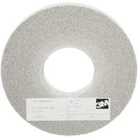 Meules d'&eacute;barbage EXL Scotch-Brite, 8" x 1", Arbre de 3", Oxyde d'aluminium Les Fournitures Industrielles Méga