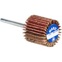 Roue &agrave; lamelles haute performance Micro-Mini, Oxyde d'aluminium, Grain 60, 3/4" x 3/4" x 1/8" Les Fournitures Industrielles Méga